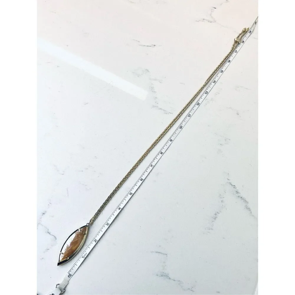Kendra Scott Milla‎ Mother of Pearl Gold Thick Slide Necklace